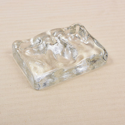 Vintage Solid Glass Pipe Stand