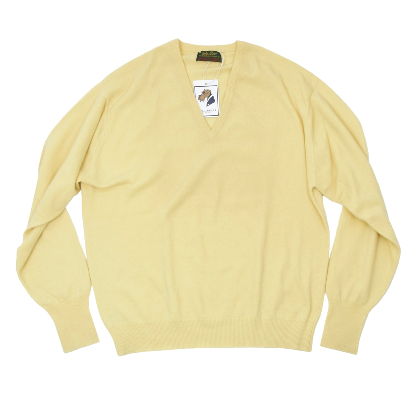 Peter Scott 100% Cashmere Sweater Size UK42 - Canary Yellow