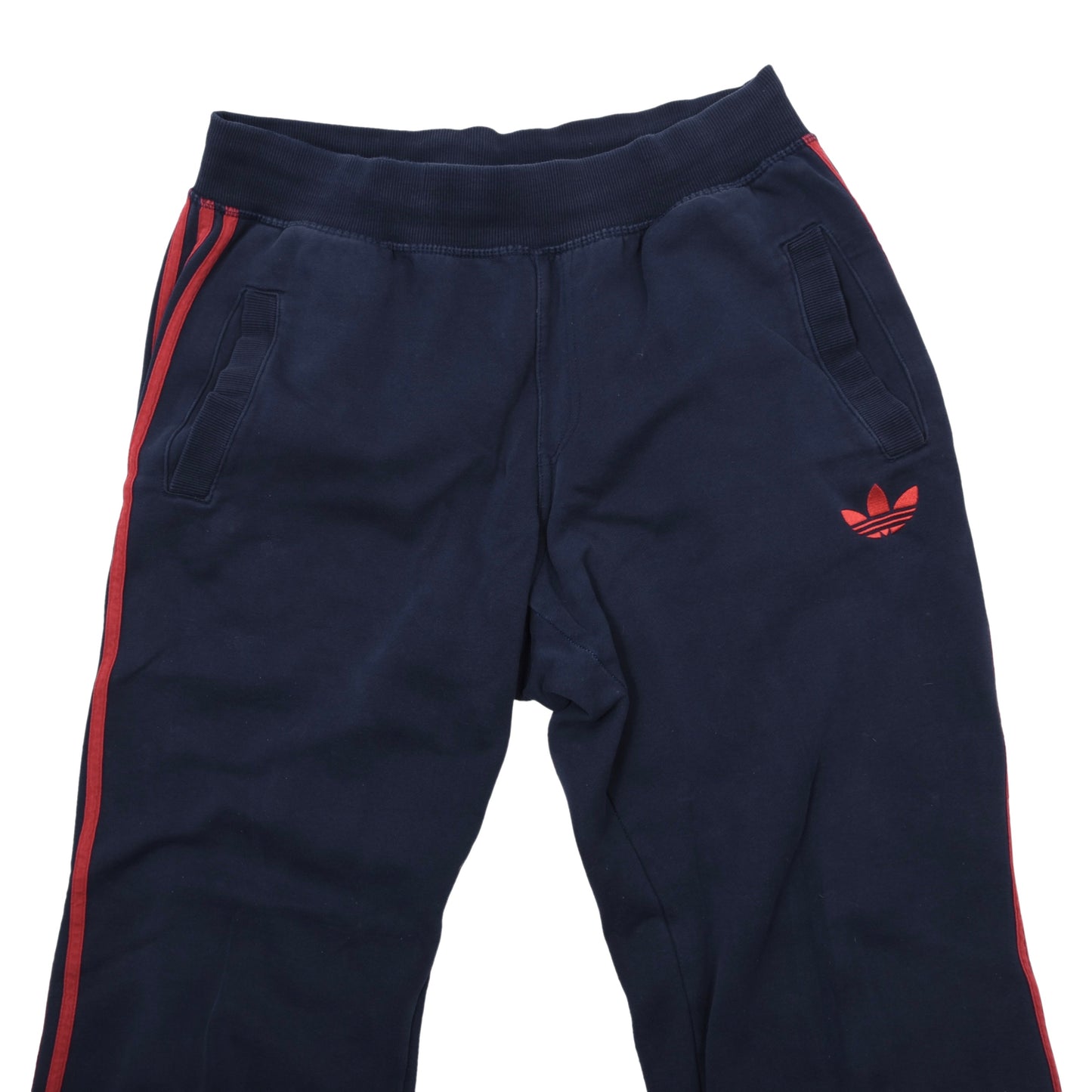 Adidas Cotton Blend Track Suit Size M Chest ca. 63.5cm - Navy/Red