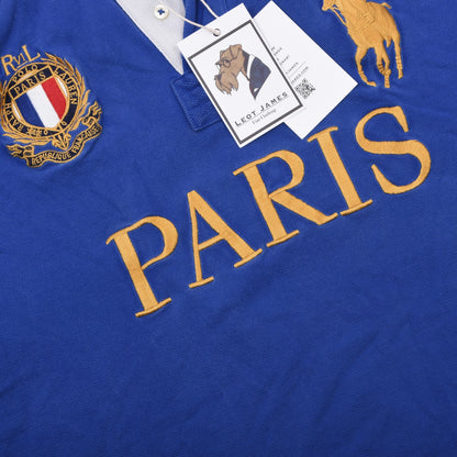 Polo Ralph Lauren 3x Polo Shirts Custom Fit Size L ca. 55-57.5cm - Blue/Navy/Beige