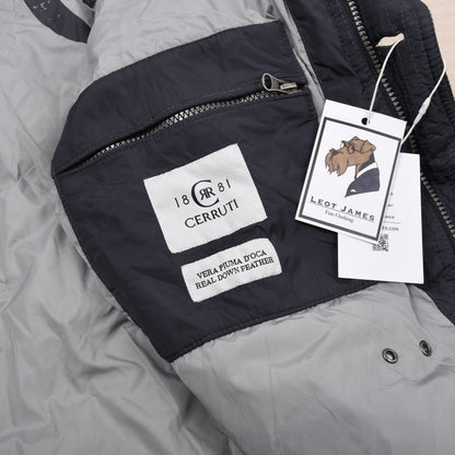 Cerruti Daunen Steppjacke Gr. M - Marineblau