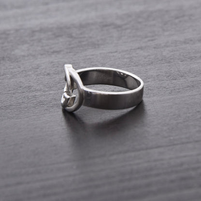 Vintage Gucci .925 Sterlingsilber GG Ring Ø 18mm