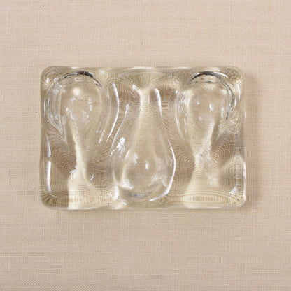 Vintage Solid Glass Pipe Stand