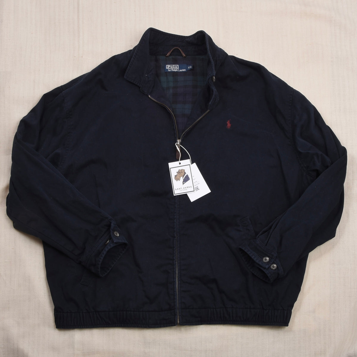 Vintage Polo Ralph Lauren Harrington Jacke Gr. XXL - Marineblau