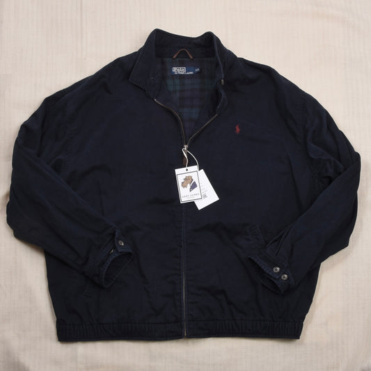 Vintage Polo Ralph Lauren Harrington Jacke Gr. XXL - Marineblau