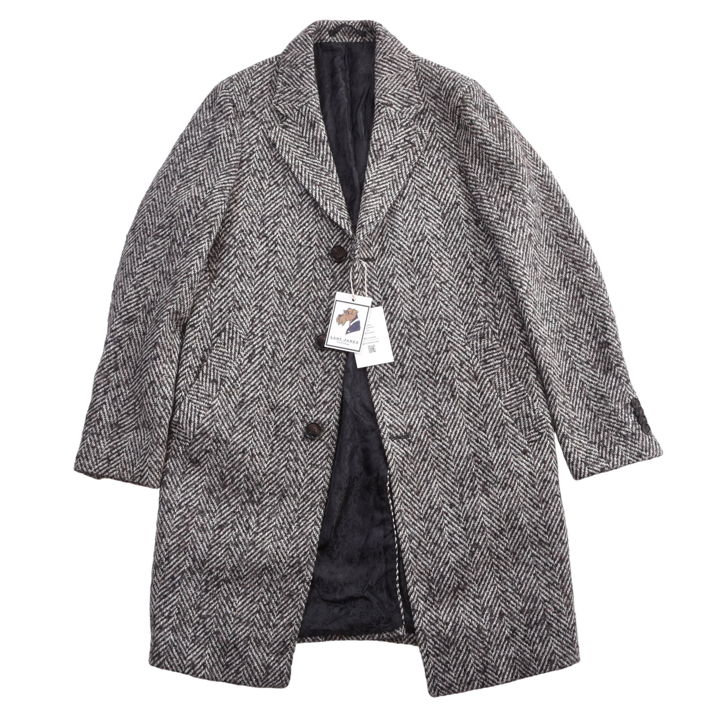 Sand Copenhagen Overcoat Size 46 ca. 50cm - Herringbone