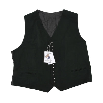 Lodenfrey Wool Blend Vest Size 31 ca. 64.5cm - Green