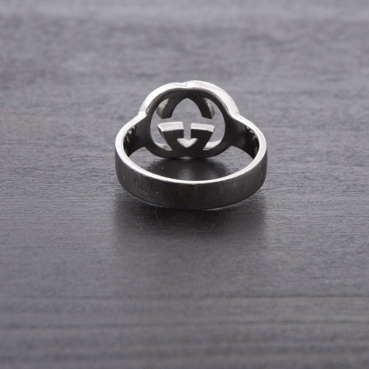 Vintage Gucci .925 Sterlingsilber GG Ring Ø 18mm