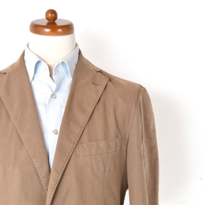 Nervesa Informal Unstructured Cotton Jacket Size 48 ca. 53cm - Tan