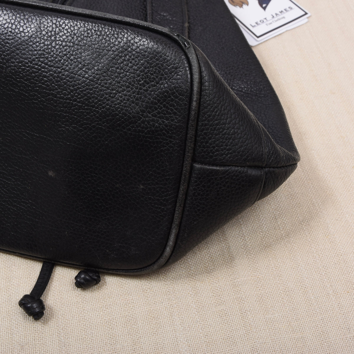 Vintage R. Horn's Wien Leder Rucksack Made in Austria - Schwarz