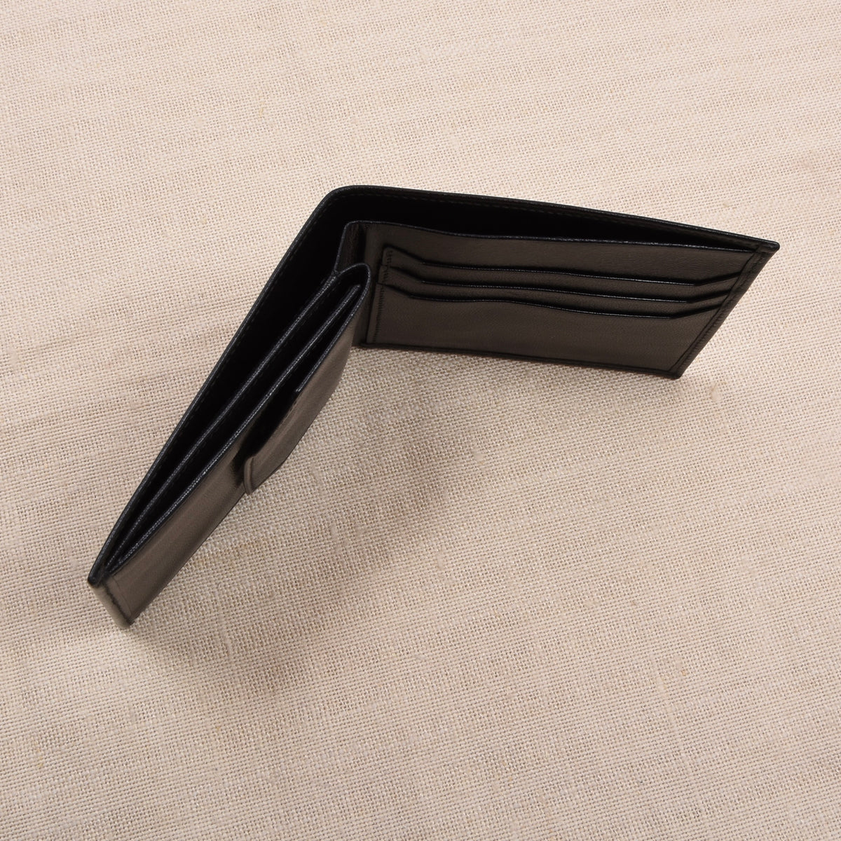 NOS Glanzleder Brieftasche - Schwarz