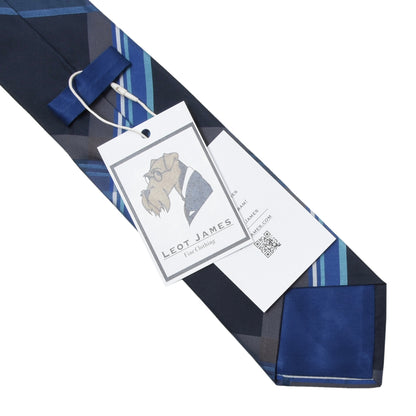 Etro Milano Silk Tie ca. 146.5cm/8cm - Navy Plaid