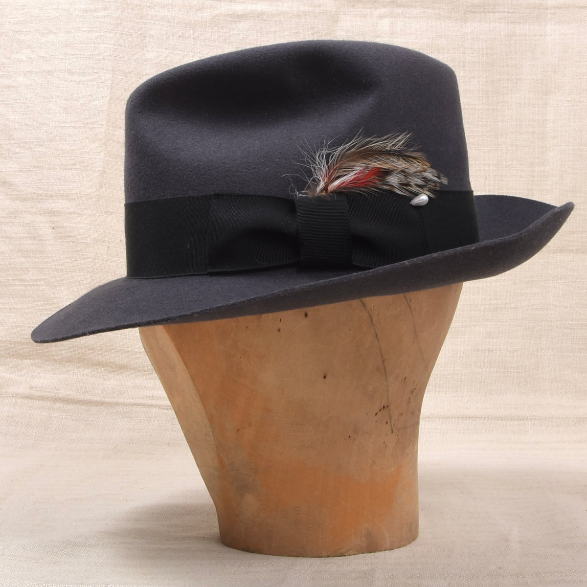 The Untouchables Wolle Fedora Gr. M Made in the USA - Grau