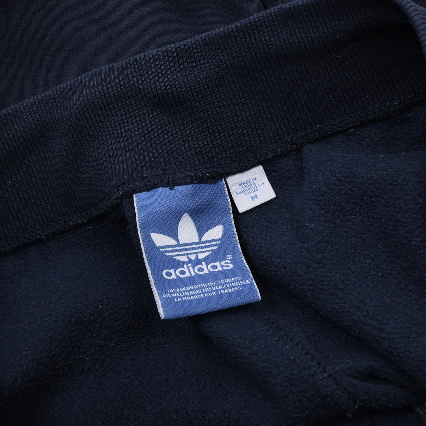 Adidas Cotton Blend Track Suit Size M Chest ca. 63.5cm - Navy/Red