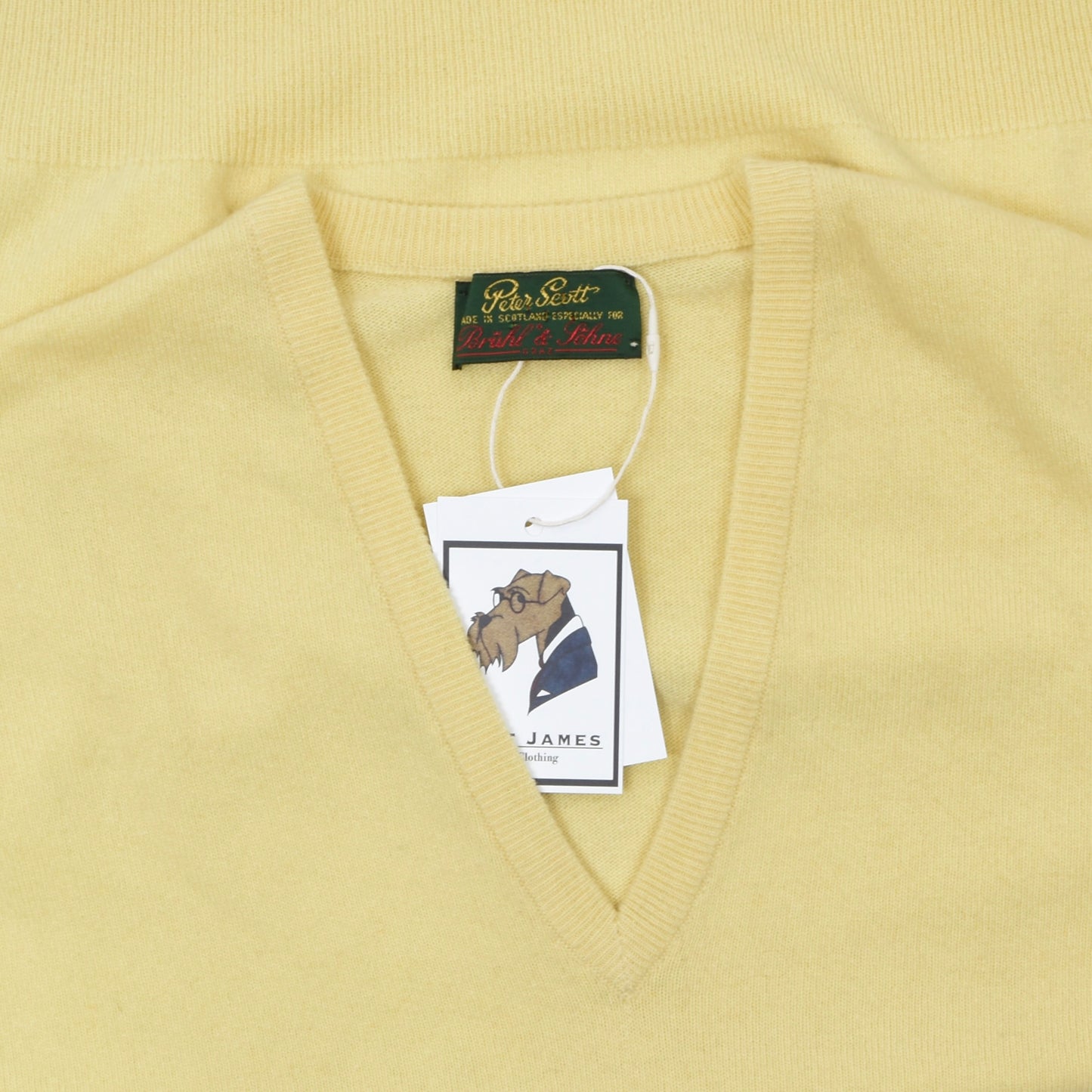 Peter Scott 100% Cashmere Sweater Size UK42 - Canary Yellow