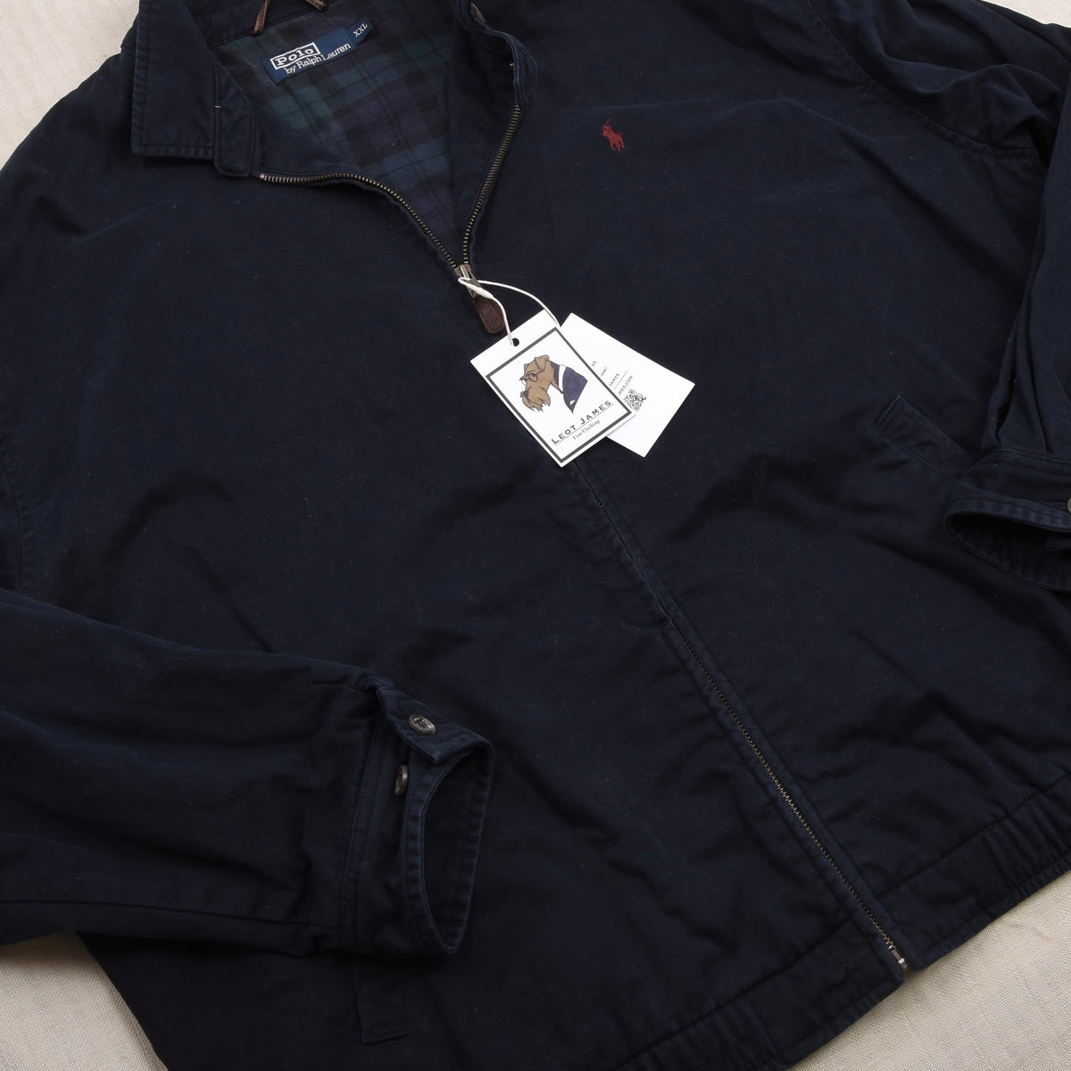 Vintage Polo Ralph Lauren Harrington Jacke Gr. XXL - Marineblau
