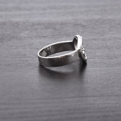 Vintage Gucci .925 Sterlingsilber GG Ring Ø 18mm