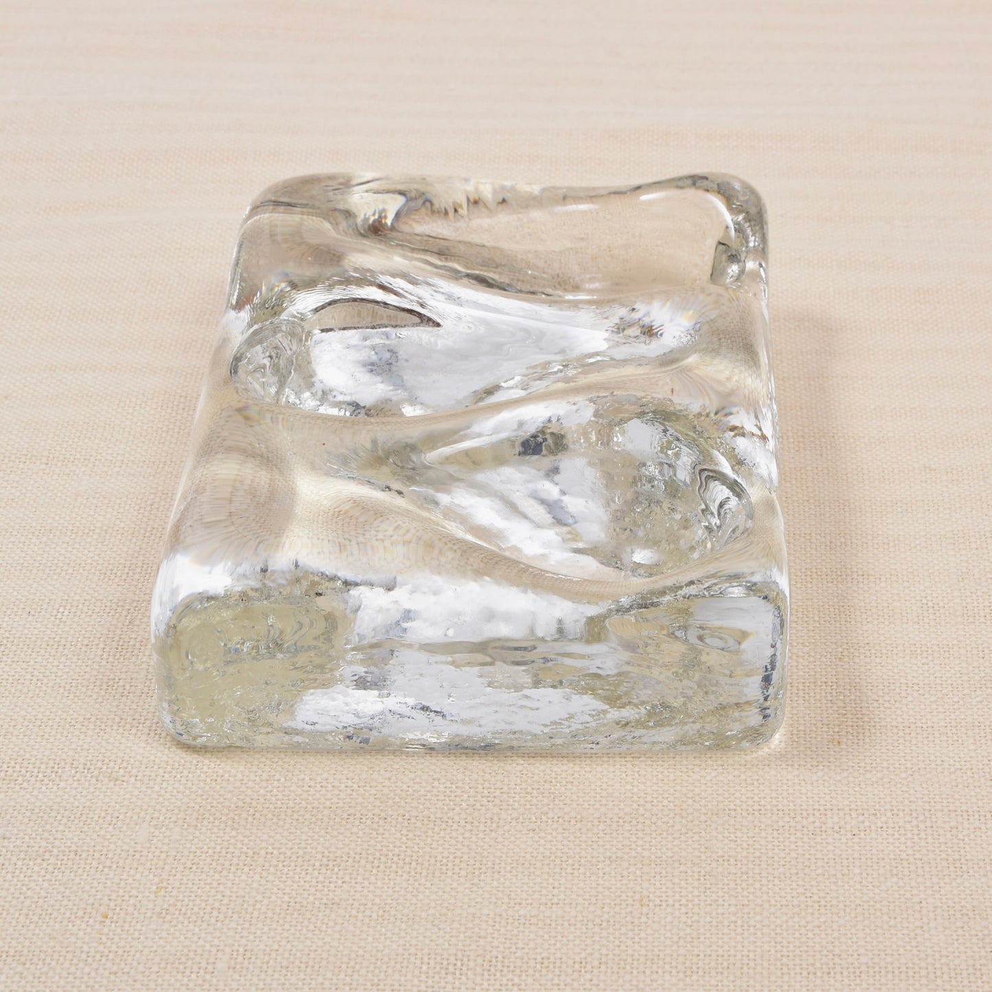 Vintage Solid Glass Pipe Stand