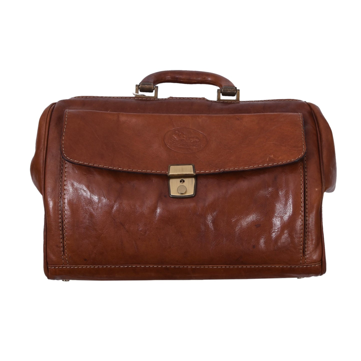 Die Fargo Leder Arzttasche/Handgepäck ca. 36,5cm - Braun