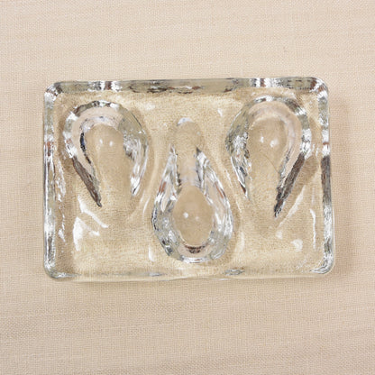 Vintage Solid Glass Pipe Stand