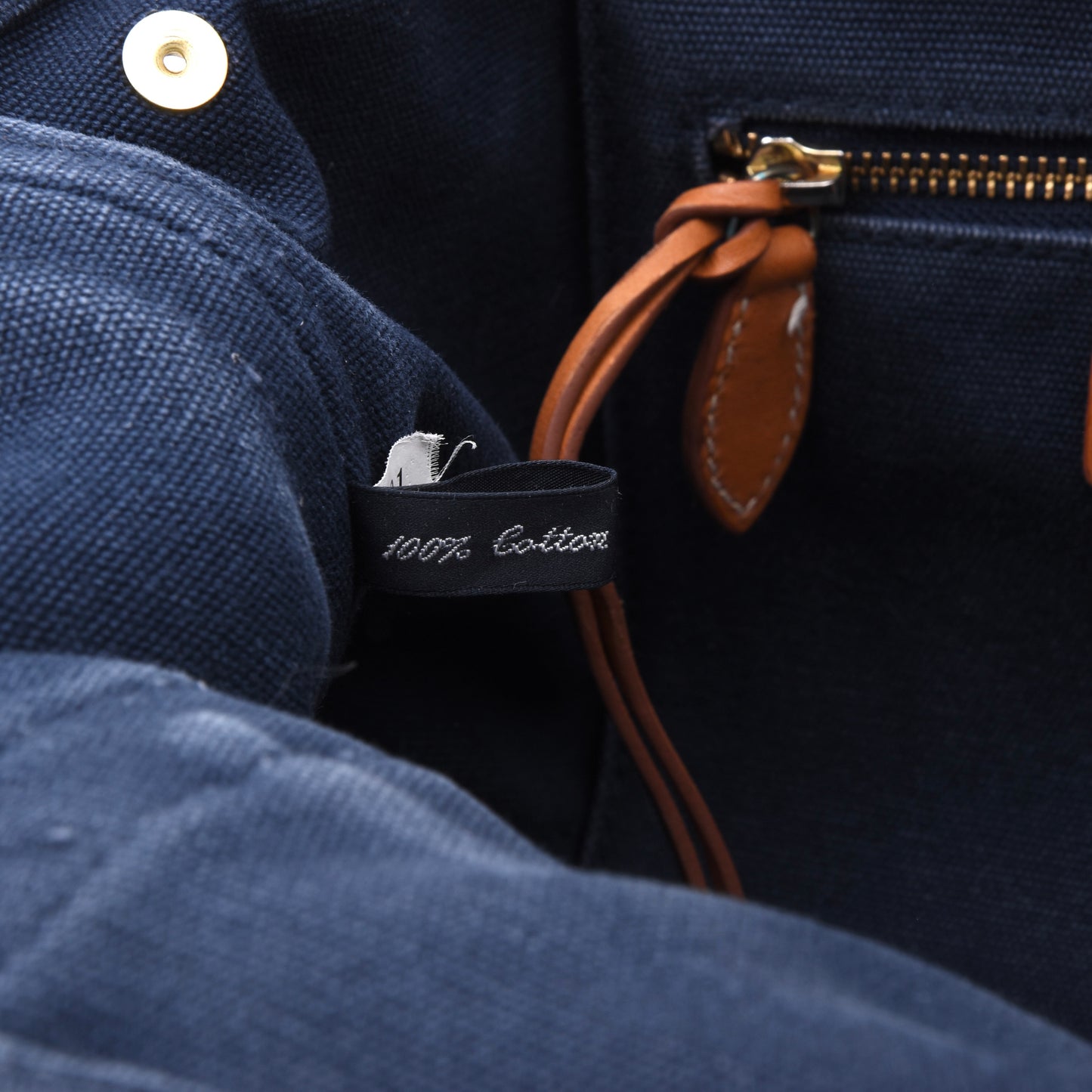 Ralph Lauren Canvas Tote Bag - Navy Blue