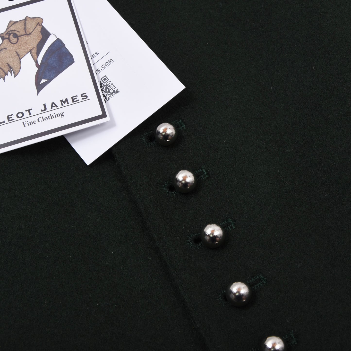 Lodenfrey Wool Blend Vest Size 31 ca. 64.5cm - Green