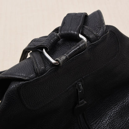 Vintage R. Horn's Wien Leder Rucksack Made in Austria - Schwarz
