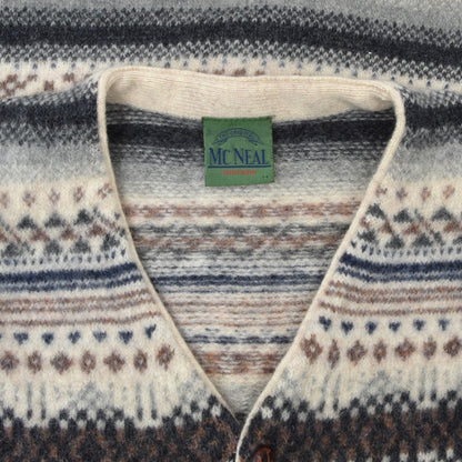 McNeal Fair Isle Wool Sweater Vest/Waistcoat ca. 49.5cm