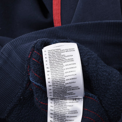 Adidas Cotton Blend Track Suit Size M Chest ca. 63.5cm - Navy/Red