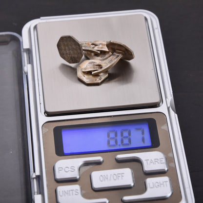 Art Deco 1920er-1930er Jahren .800 Silber Manschettenknöpfe mit Tukanpunze
