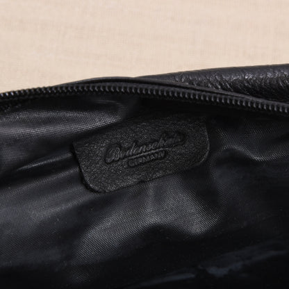 NOS Bodenschatz Germany Leather Toiletry Bag ca. 26.5cm - Black