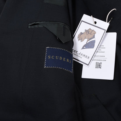 Scuderi Wolle Sakko Gr. 52 Feat. Loro Piana Super 120s Made in Italy - Grün