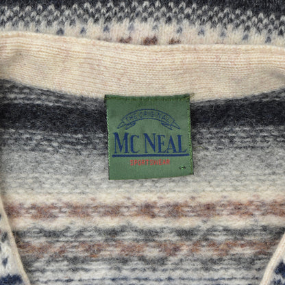 McNeal Fair Isle Wool Sweater Vest/Waistcoat ca. 49.5cm