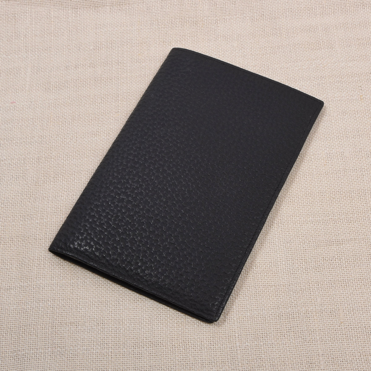 NOS Luxury Leather Travel Wallet Unsigned F. Schulz ca. 10cm - Black