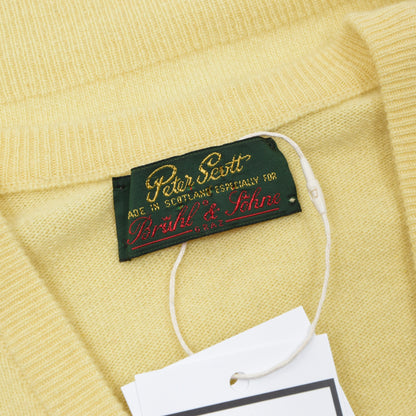 Peter Scott 100% Cashmere Sweater Size UK42 - Canary Yellow