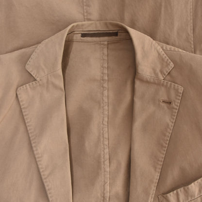 Nervesa Informal Unstructured Cotton Jacket Size 48 ca. 53cm - Tan