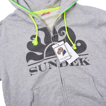 Sundek Zip Hoodie Size L ca. 54.5cm - Grey