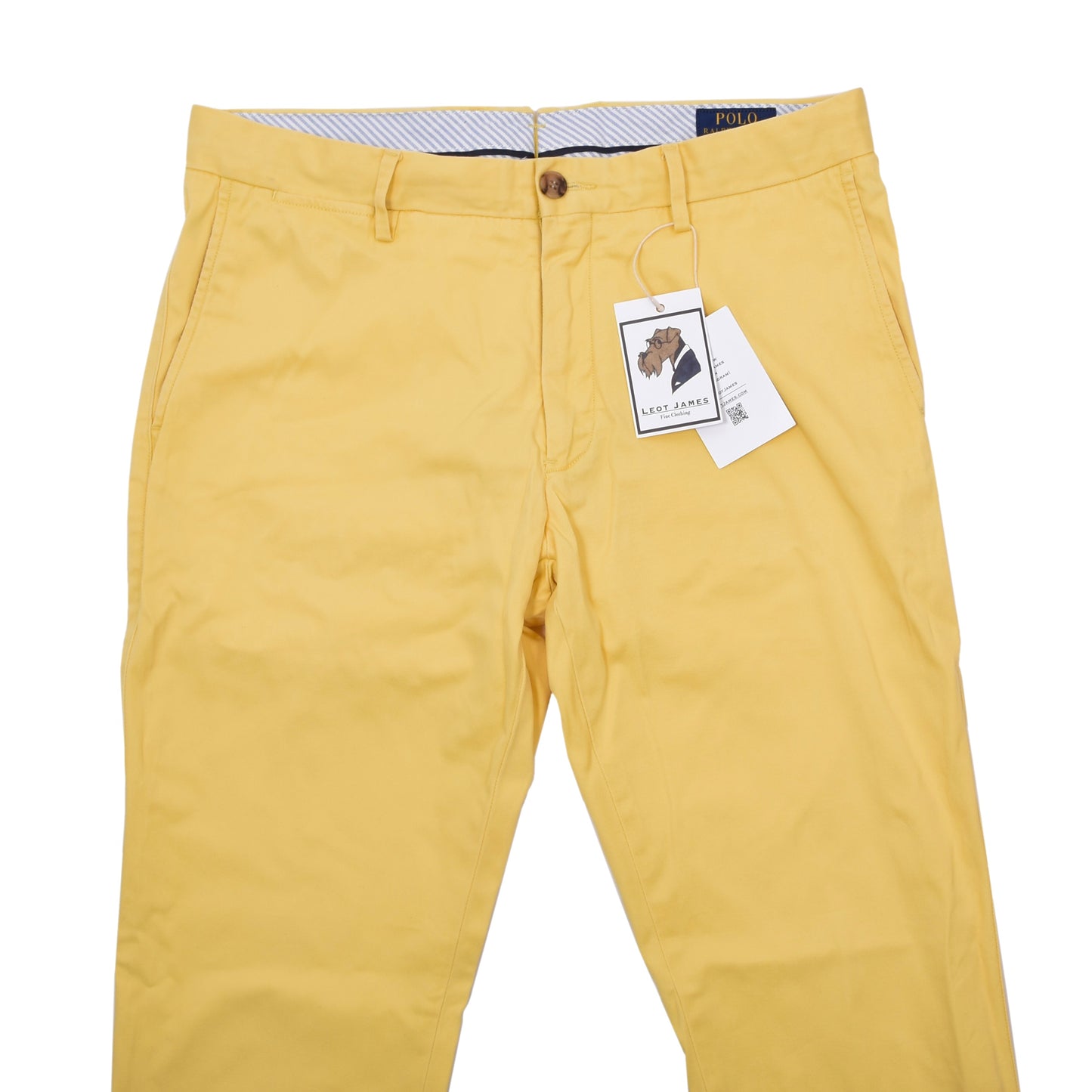 Polo Ralph Lauren Pants Size 34/32 Stretch Slim Fit ca. 44cm - Canary Yellow