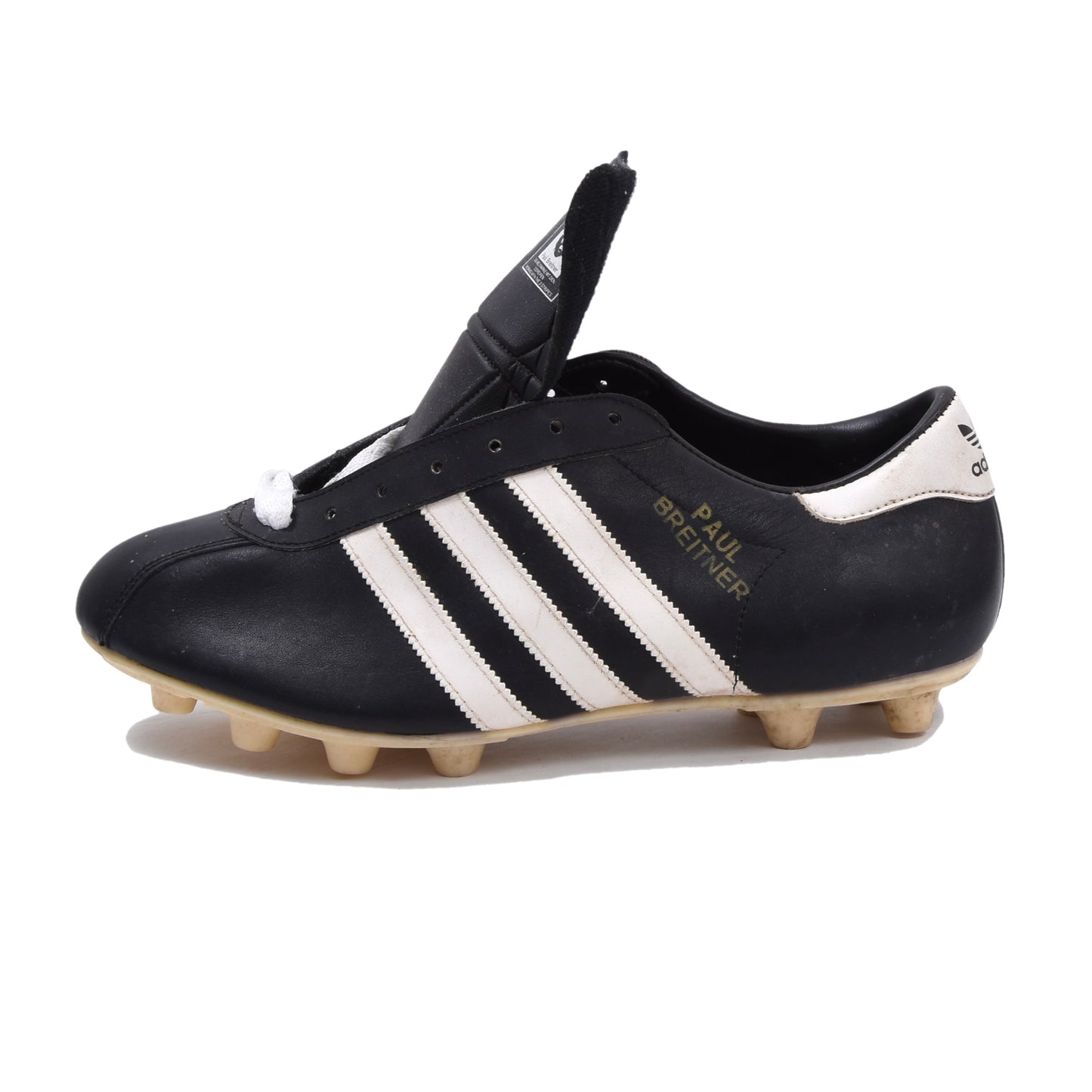 Vintage Adidas Paul Breitner Fußballschuhe, hergestellt in Australien, Größe 8 – Schwarz