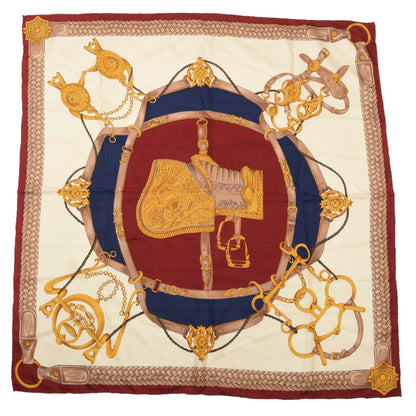 Vintage Altea Seidentuch 86,5 cm x 87,5 cm - Sattel