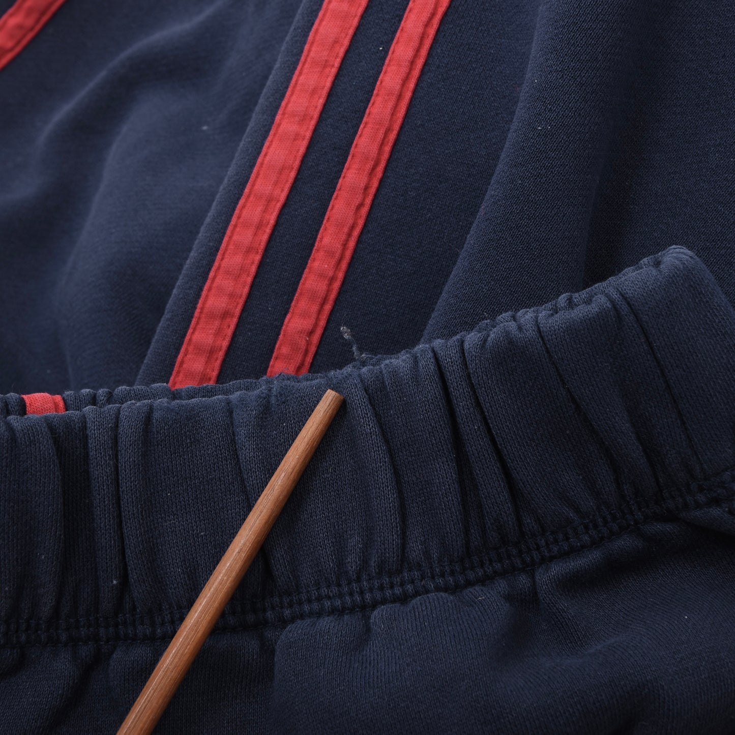 Adidas Cotton Blend Track Suit Size M Chest ca. 63.5cm - Navy/Red