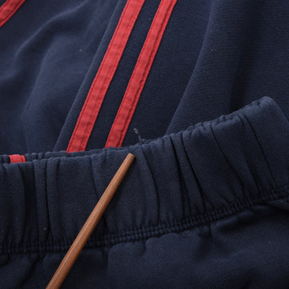 Adidas Cotton Blend Track Suit Size M Chest ca. 63.5cm - Navy/Red