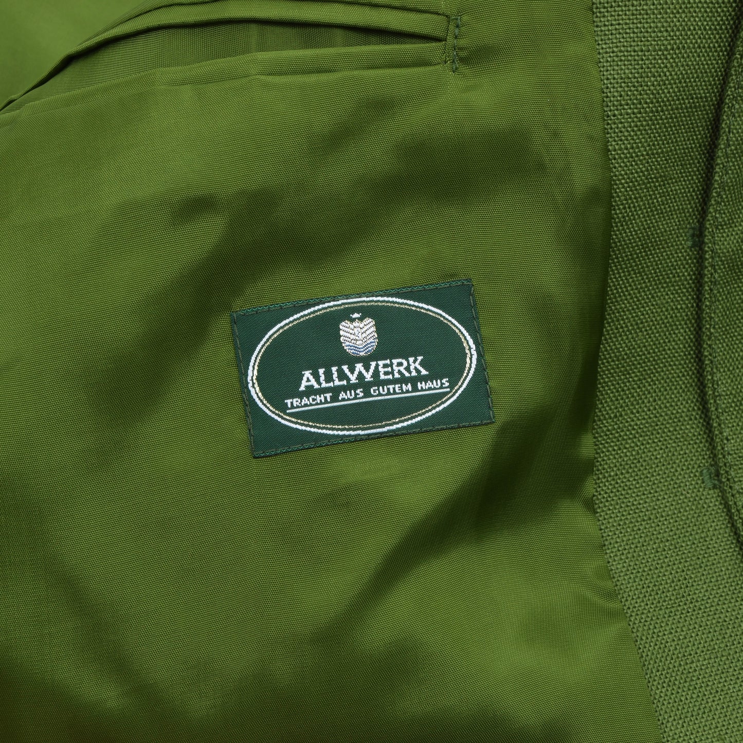 Allwerk Linen Vest/Trachtengilet Size 106 - Green