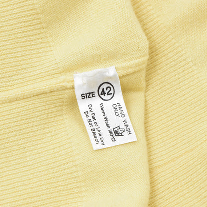 Peter Scott 100% Cashmere Sweater Size UK42 - Canary Yellow