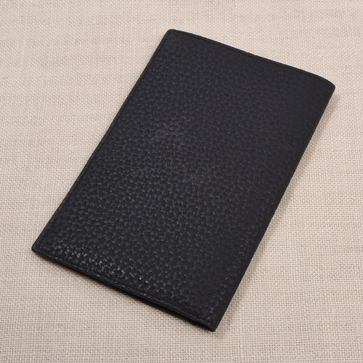 NOS Luxury Leather Travel Wallet Unsigned F. Schulz ca. 10cm - Black