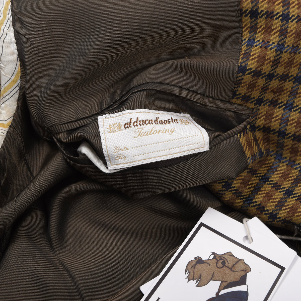 Al Duca D'Aosta x Pal Zileri 100% Wool Jacket Size 54 Made in Italy - Gunclub Check