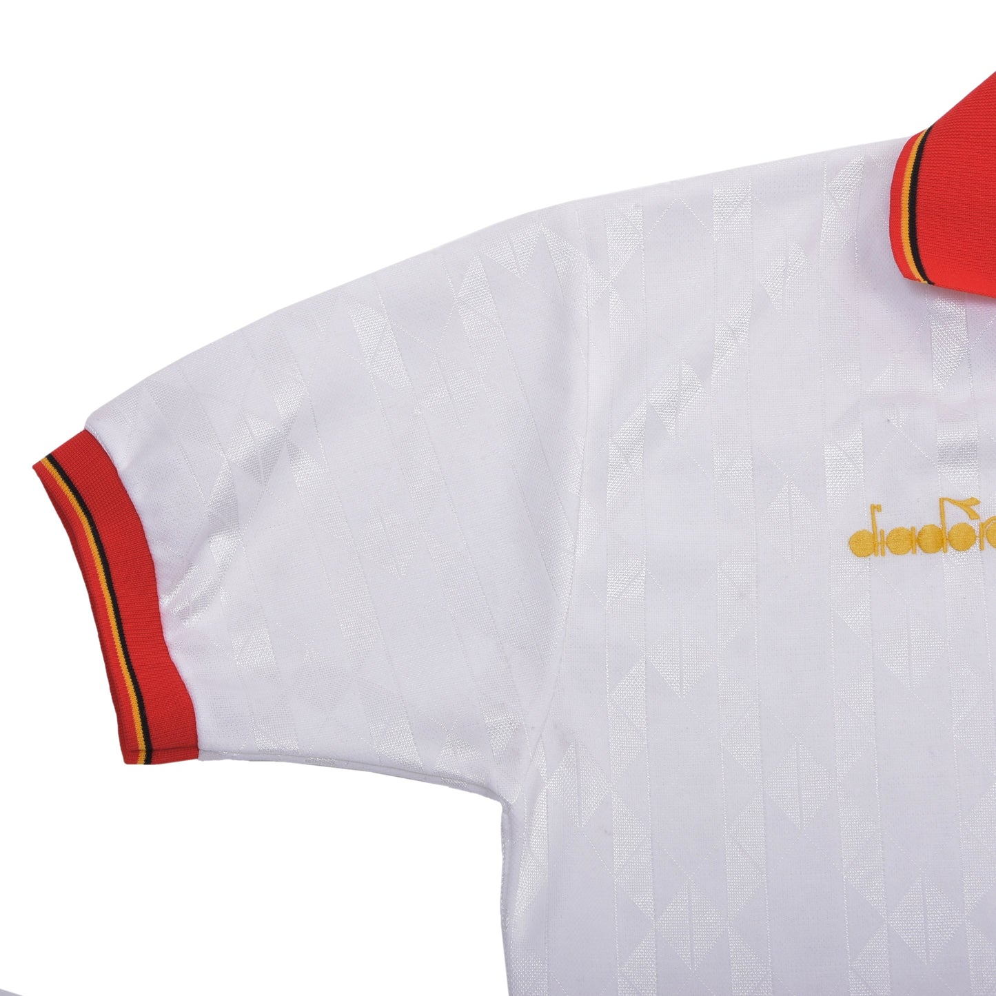 Vintage Diadora Belgium Away Jersey 1992-1994 Chest ca. 58.5cm - White