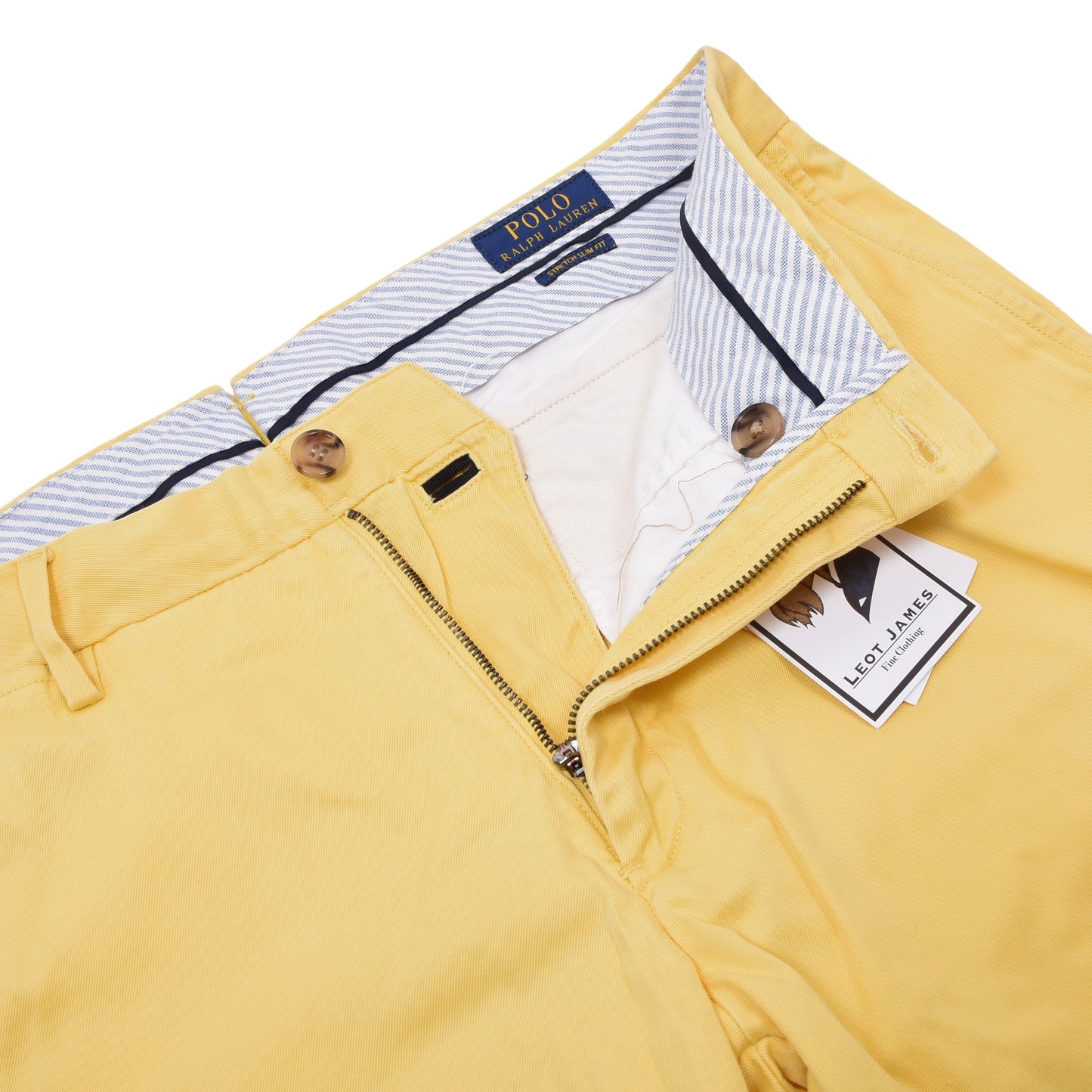 Polo Ralph Lauren Pants Size 34/32 Stretch Slim Fit ca. 44cm - Canary Yellow