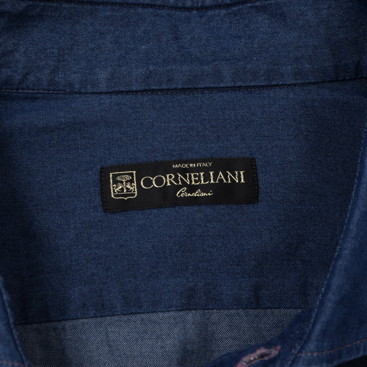 Corneliani Cotton Shirt Size 44/17 1/2 - Blue