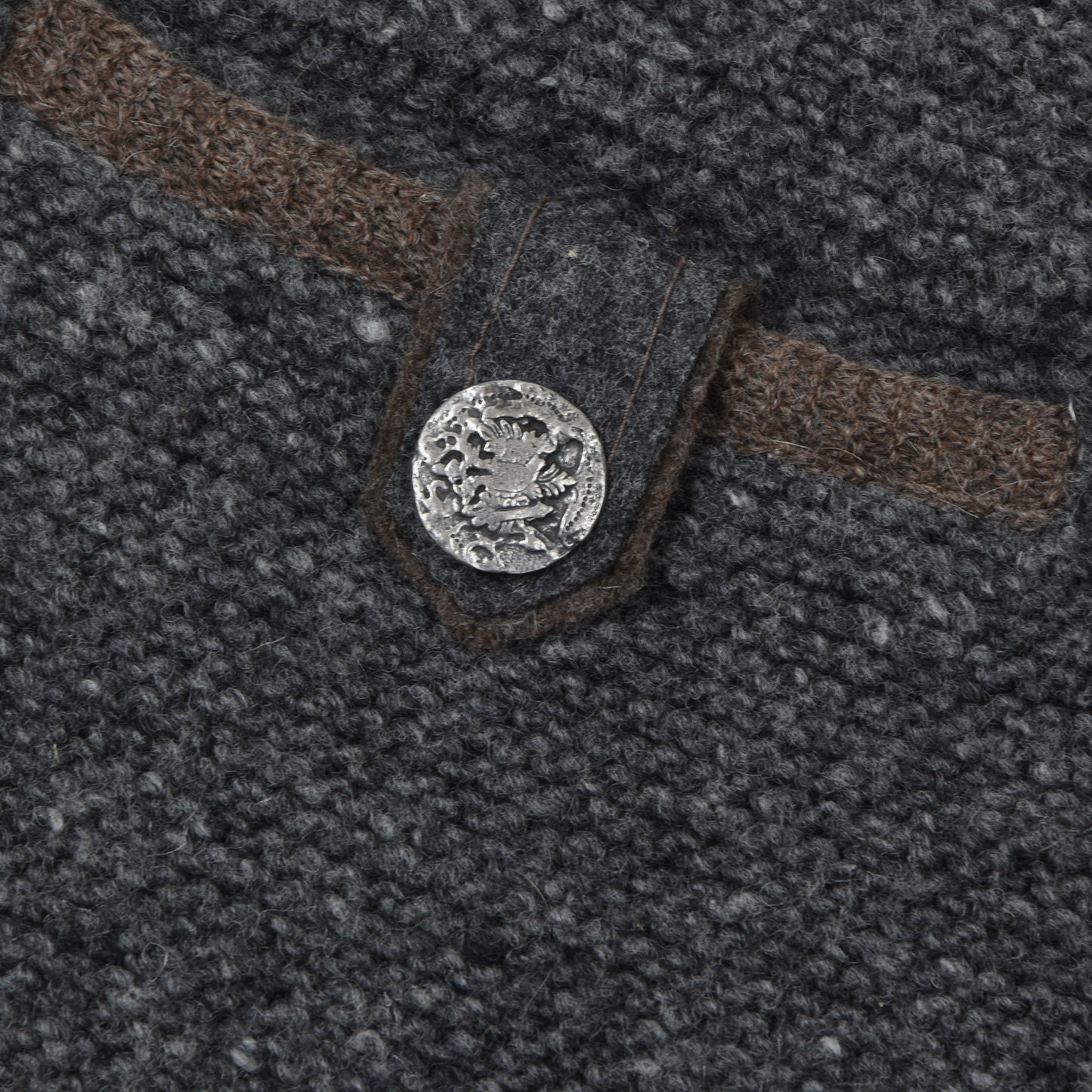 Giesswein Wool Sweater Vest/Trachtenweste Size 54 - Grey